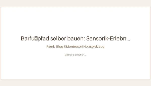 Barfußpfad selber bauen: Sensorik-Erlebnis im Garten