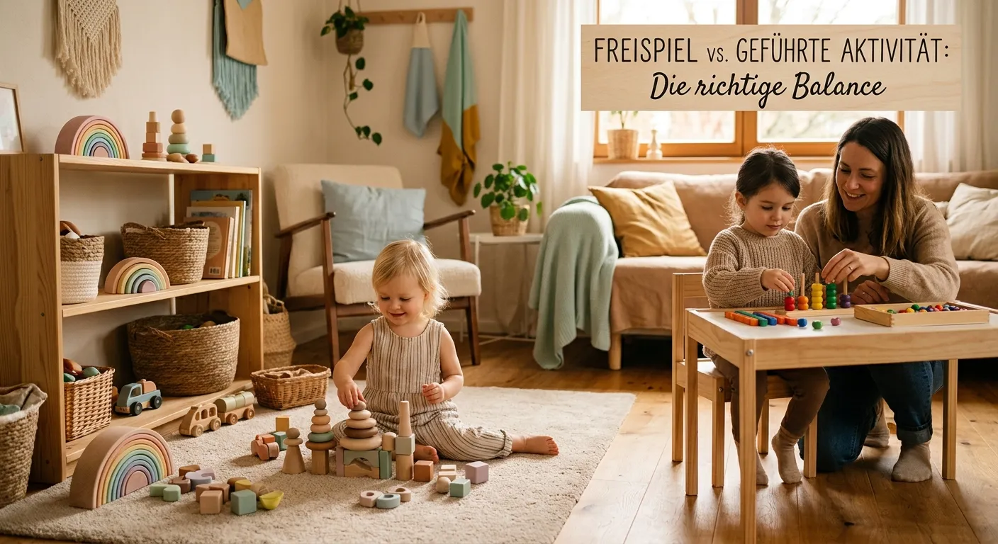 Freispiel vs. geführte Aktivität: Die richtige Balance