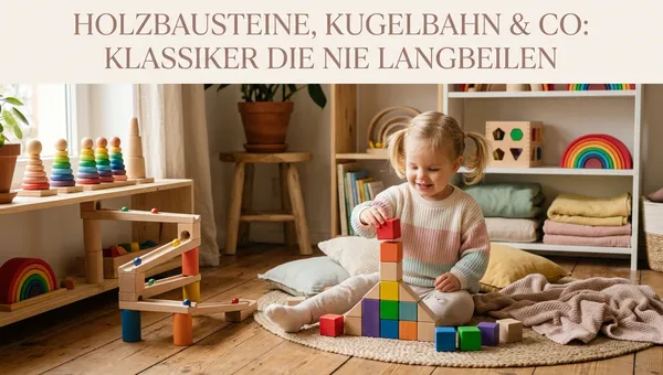 Holzbausteine, Kugelbahn & Co: Klassiker die nie langweilen