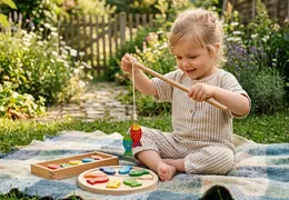 Montessori Angelspiel: So wird der Garten zum Ozean der Entdeckung