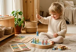 Montessori Angelspiel Varianten