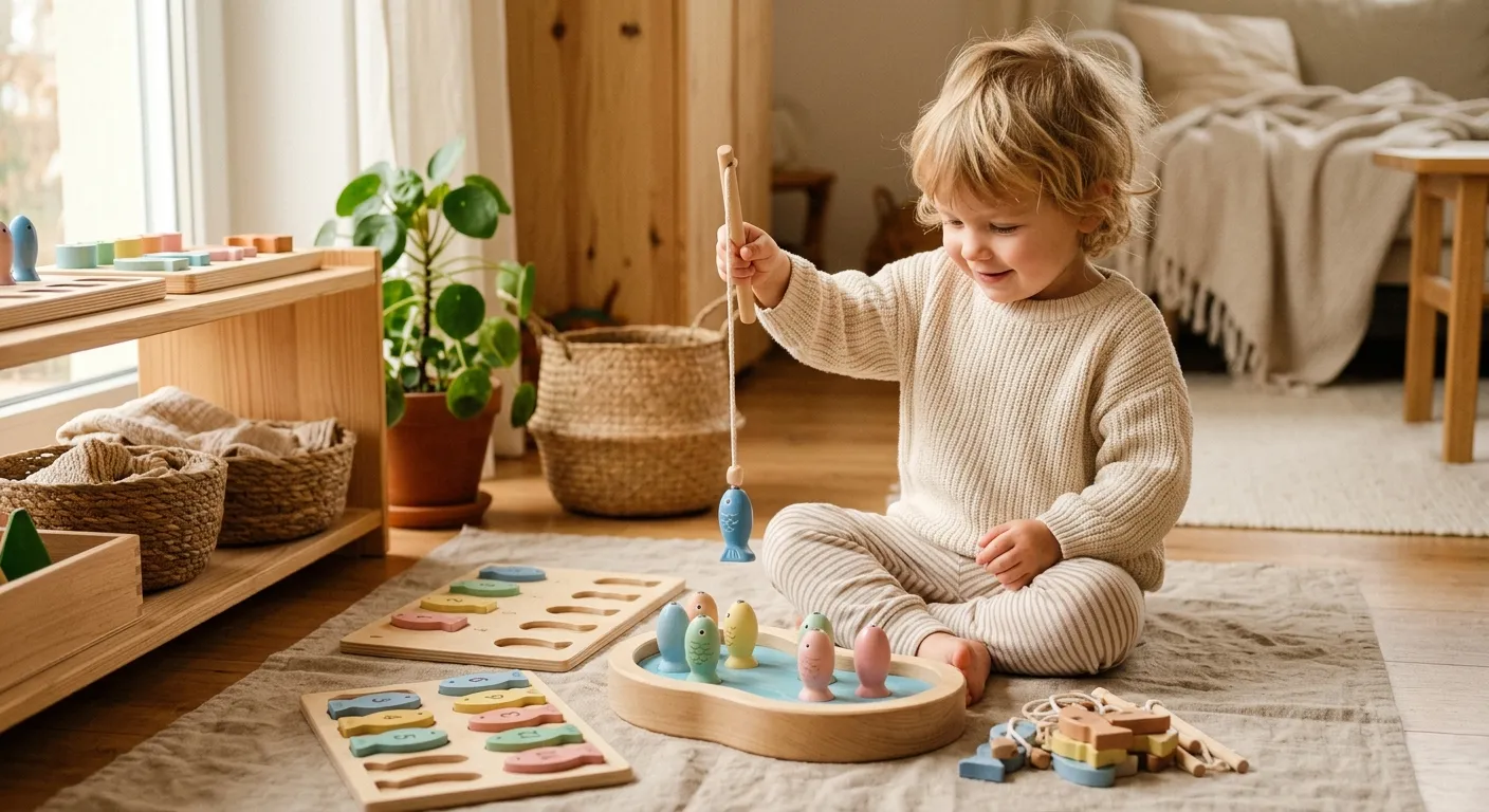 Montessori Angelspiel Varianten