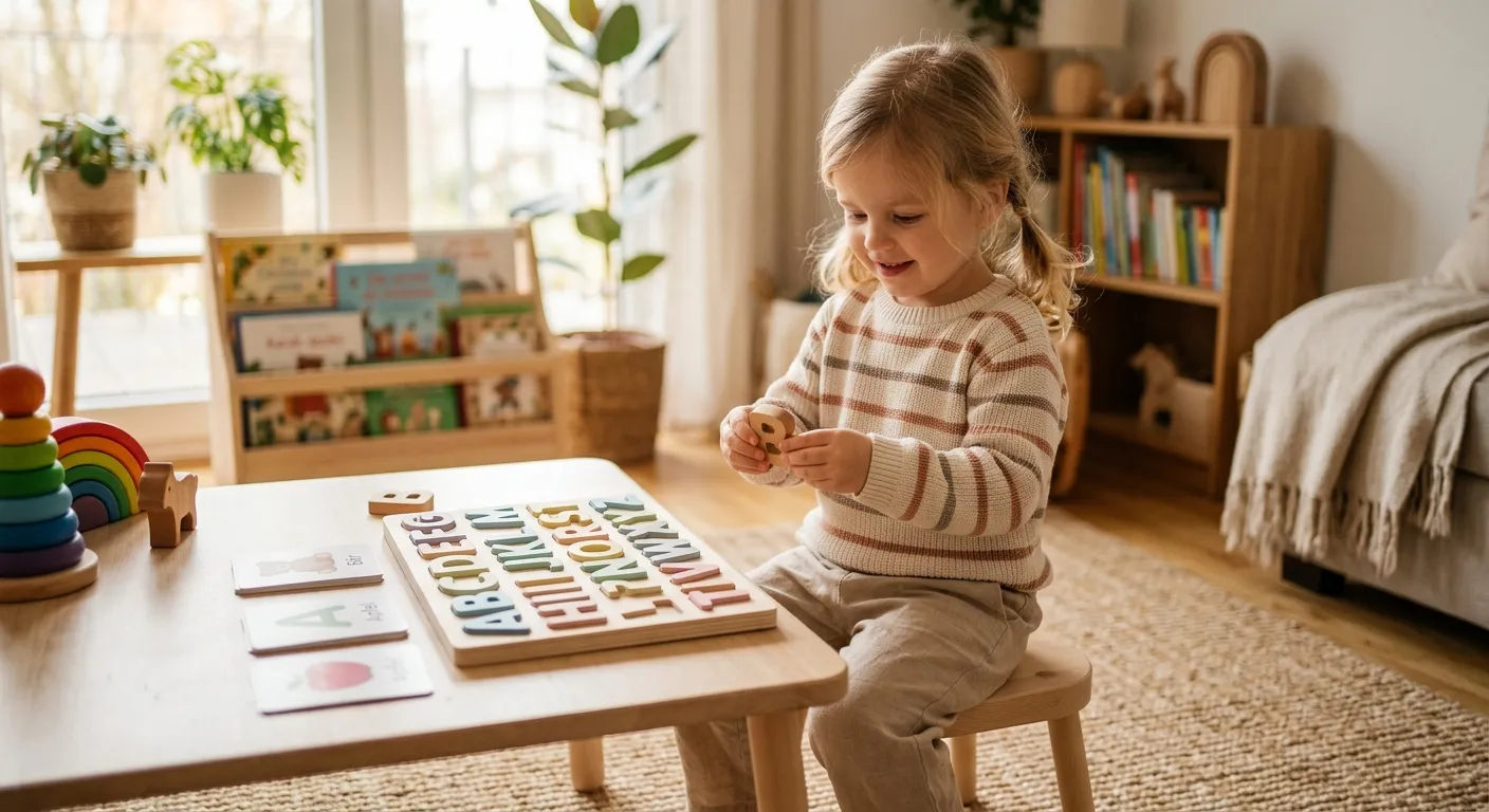 Montessori Buchstaben entdecken