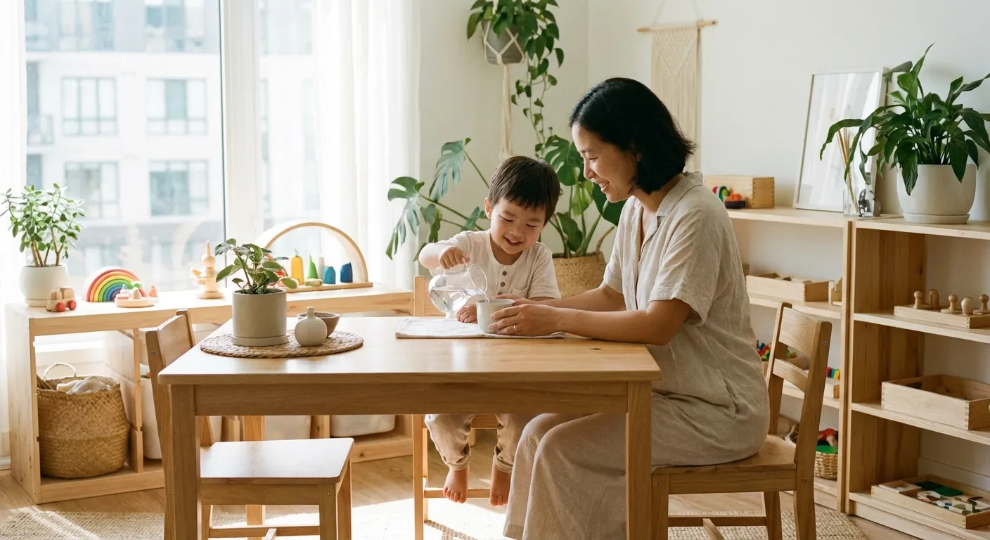 Montessori Höflichkeit: Wie dein Kind 'Bitte' und 'Danke' sagt – ohne dass du es erzwingst