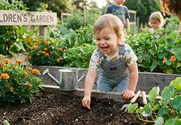 Montessori im Garten: Wie dein Kind draußen lernt und wächst