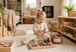 Montessori Naturmaterialien sammeln