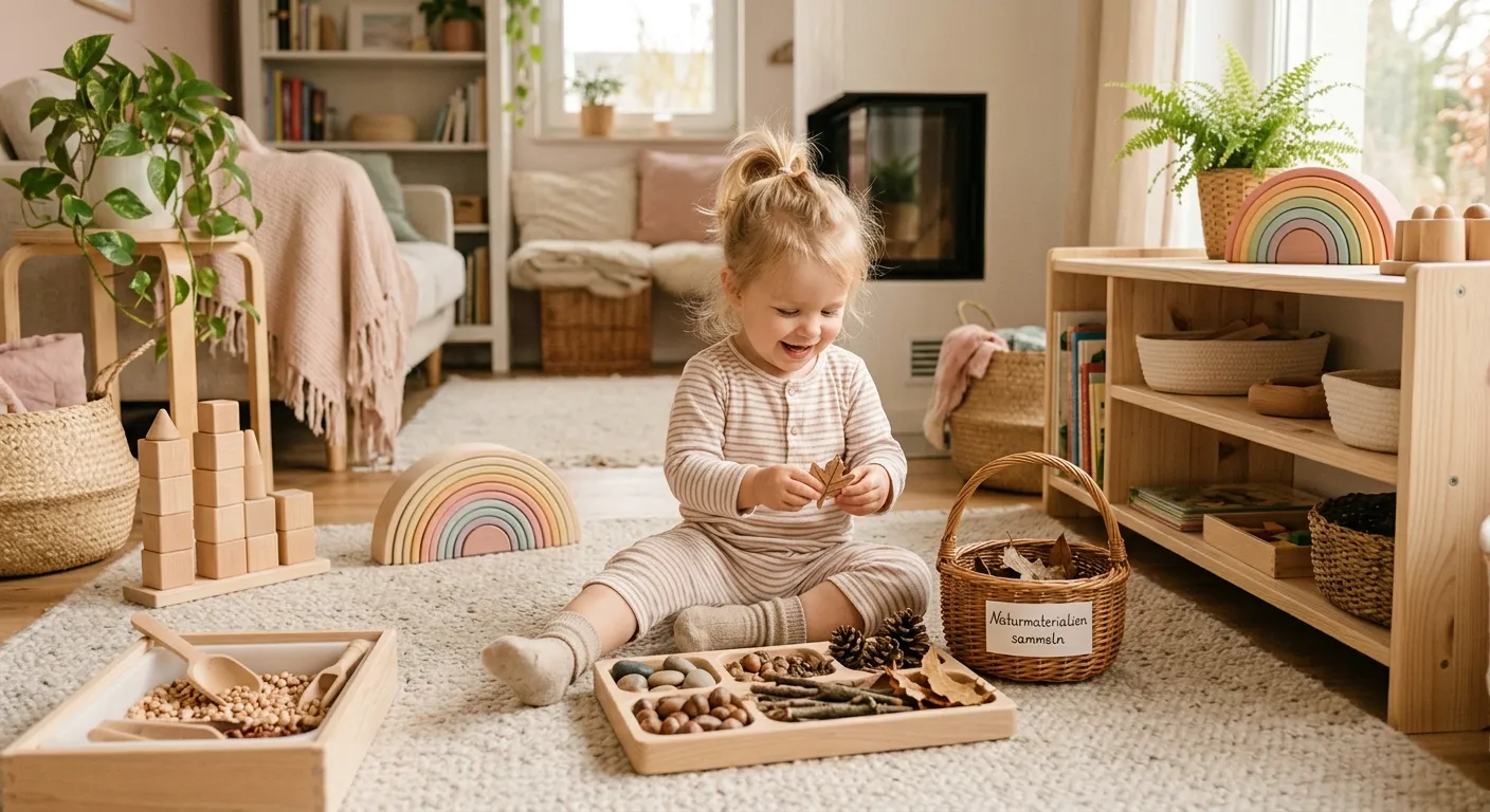 Montessori Naturmaterialien sammeln