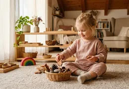 Montessori Naturmaterialien sammeln