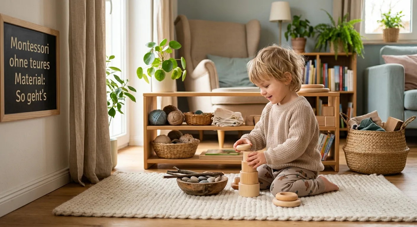 Montessori ohne teures Material: So geht's