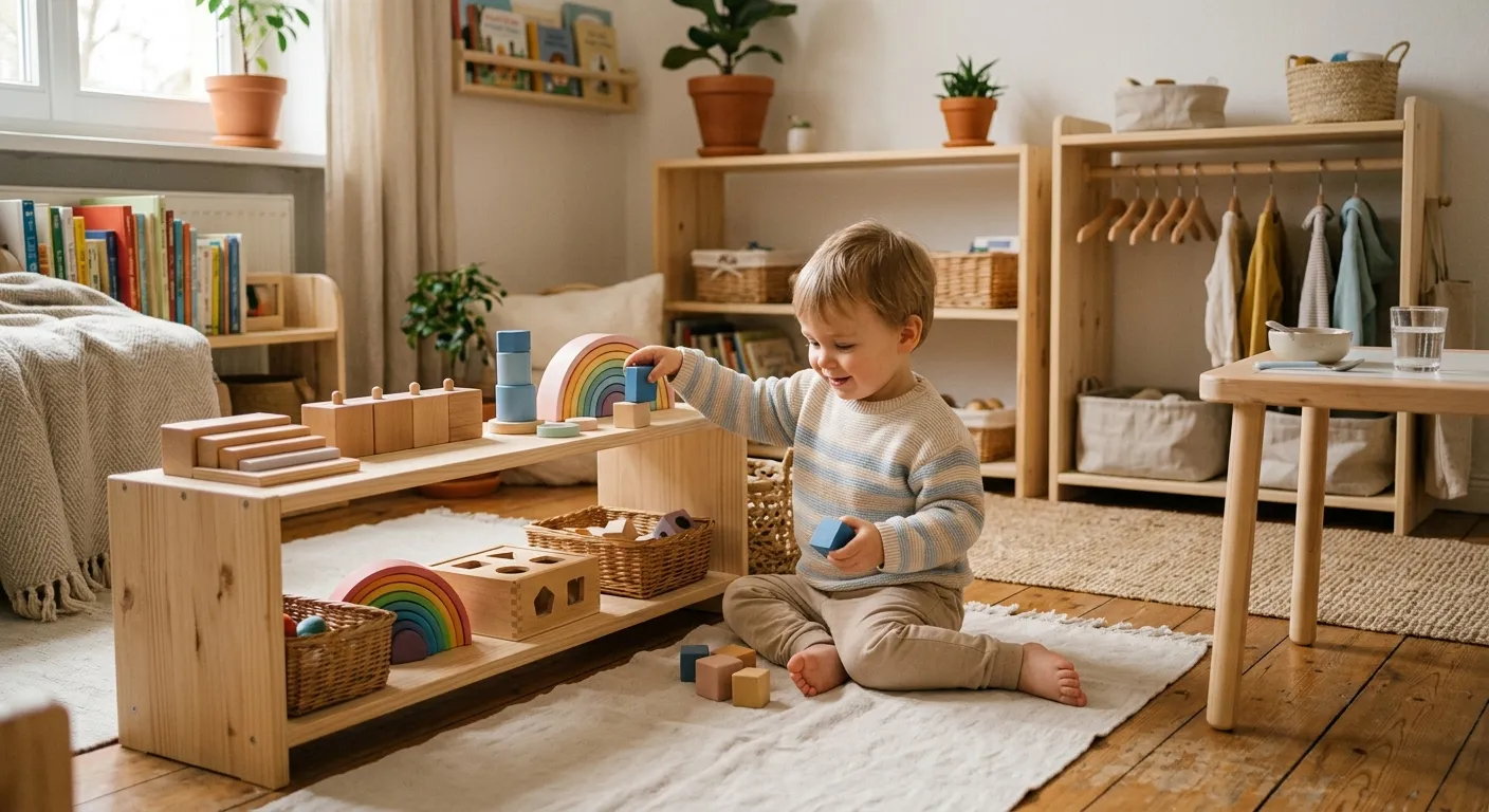 Montessori-Prinzipien beim Essen und Anziehen