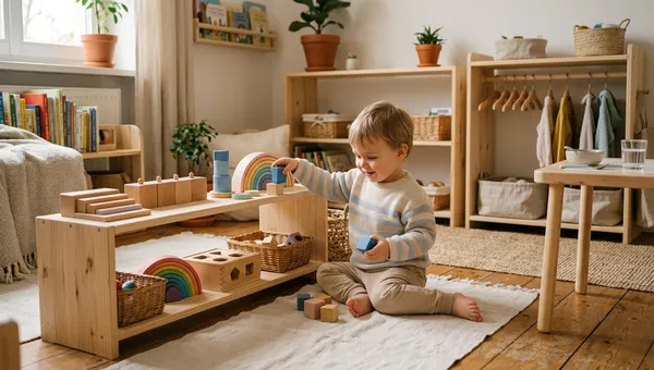 Montessori-Prinzipien beim Essen und Anziehen