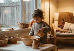 Montessori Regentage: Wie dein Kind drinnen lernt und wächst (ohne Bildschirm!)