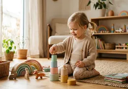 Montessori Stapelsteine Spiele