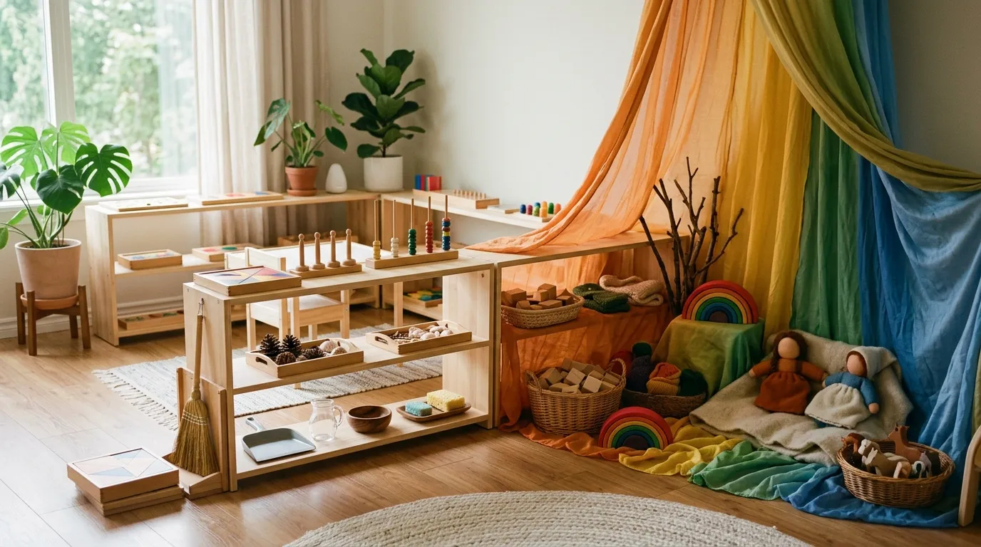 Montessori vs Waldorf: Der ehrliche Vergleich für bewusste Eltern