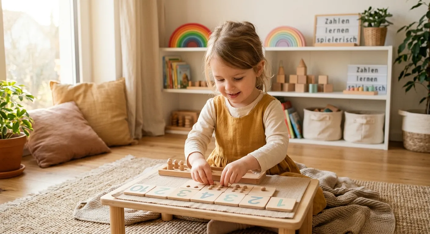 Montessori Zahlen lernen spielerisch