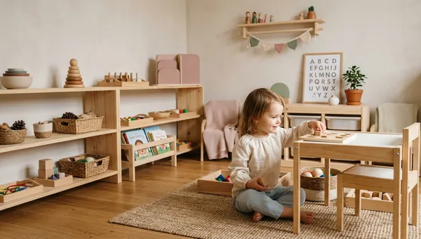 Ordnung im Kinderzimmer nach Montessori-Prinzipien