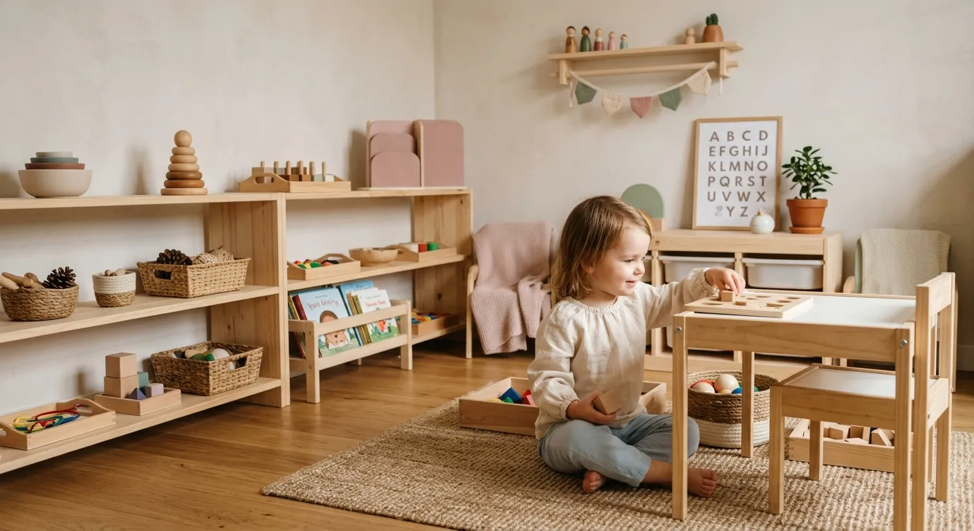 Ordnung im Kinderzimmer nach Montessori-Prinzipien