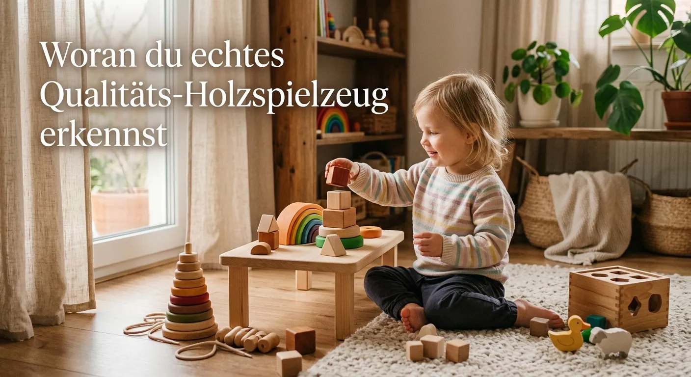 Woran du echtes Qualitäts-Holzspielzeug erkennst