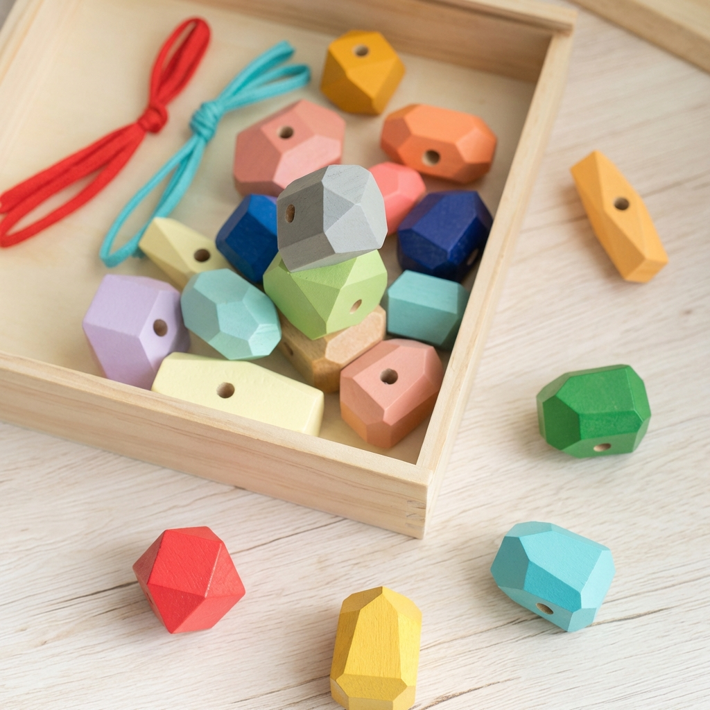 Robuste Buchenholz-Aufbewahrungsbox mit Schiebedeckel